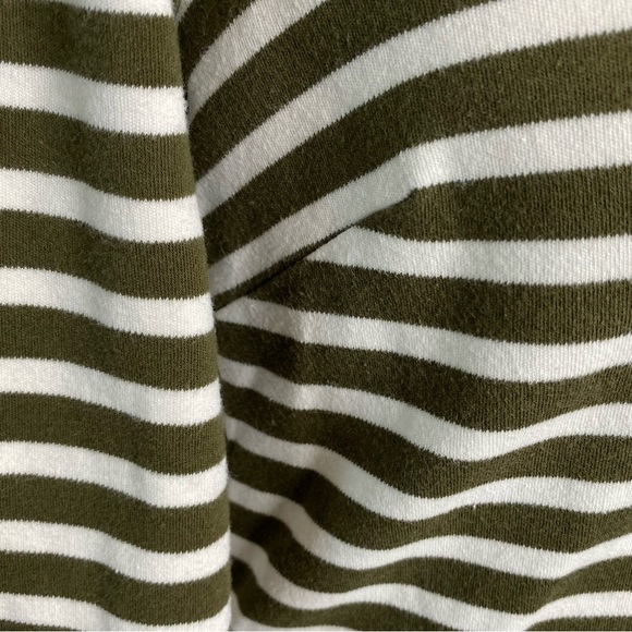 Talbots Olive Striped Dress - Picture 4 of 9